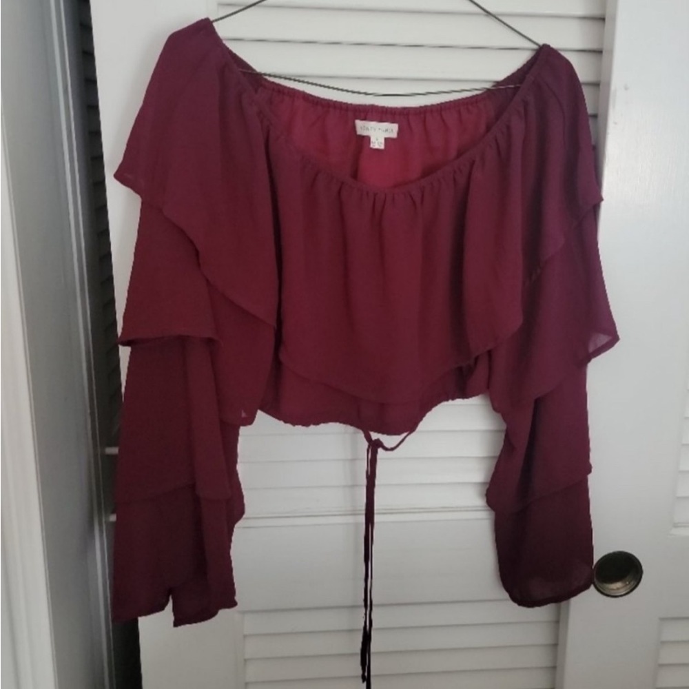 Honey Punch Off Shoulder Crop Top